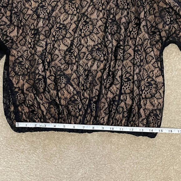 Womens' 3/4 Sleeve Ruffle Dress - Picture 8 of 8